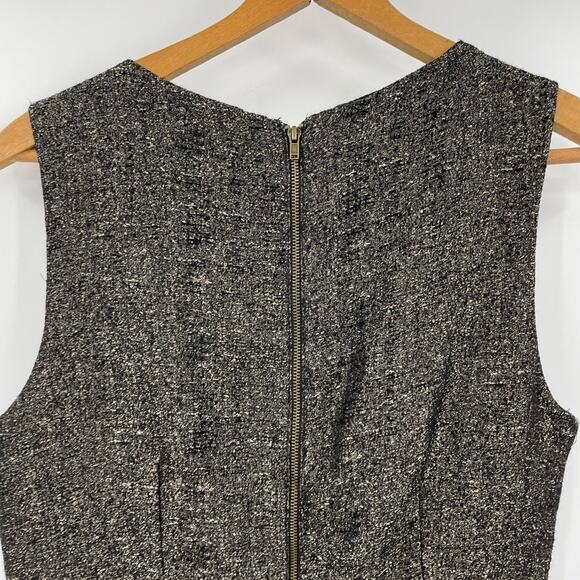 One Clothing Black Gold Metallic Skater Dress M Sleeveless Party Grunge Goth - Picture 6 of 7